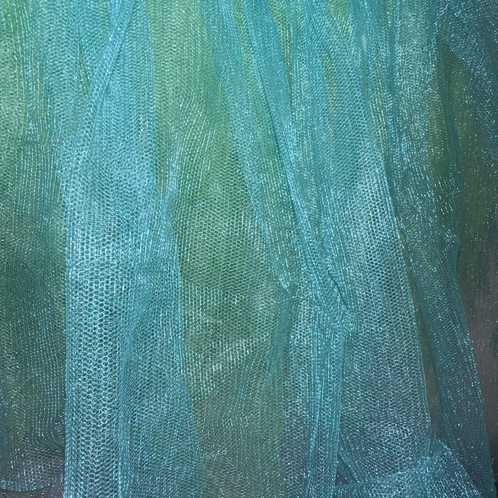 Revolution Purple and Green Kids Dance Costume - Picture 2 of 7